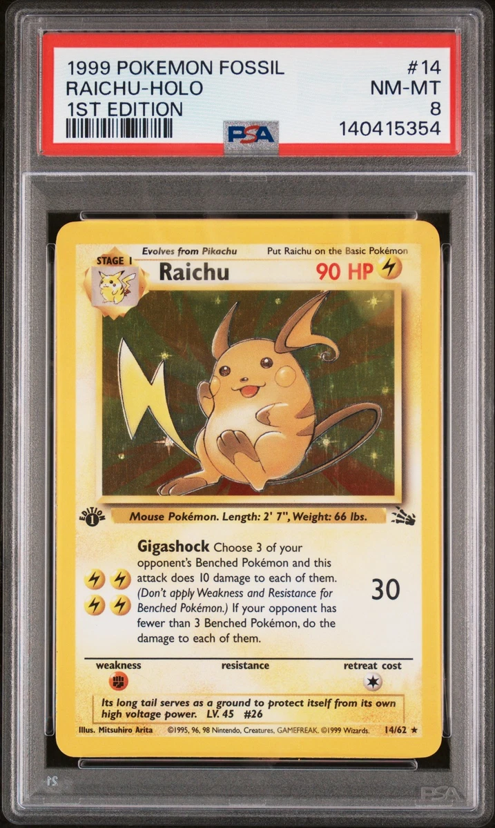 Raichu Pokémon TCG 1st Edition Individual Trading Card Games for