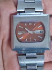 1974 Vintage Seiko 5 TV Automatic Men's Watch 6119-5401  Original Bracelet Good