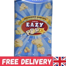 Convenient 16-Pack EAZY POP Salted Popcorn - 85g Each, Gluten Free & Vegetarian