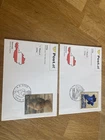 Austria 2 top FDC covers of 2008   3d as well as embroidered, very nice