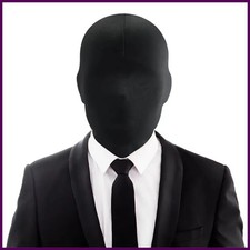 Black Spandex Full Head Mask UV Sun Protectio...