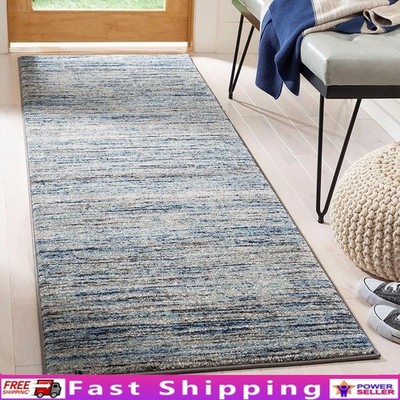 Modern Non-Shedding Runner Rug 2x8 Stain Resistant Easy Care Durable Indoor Use
