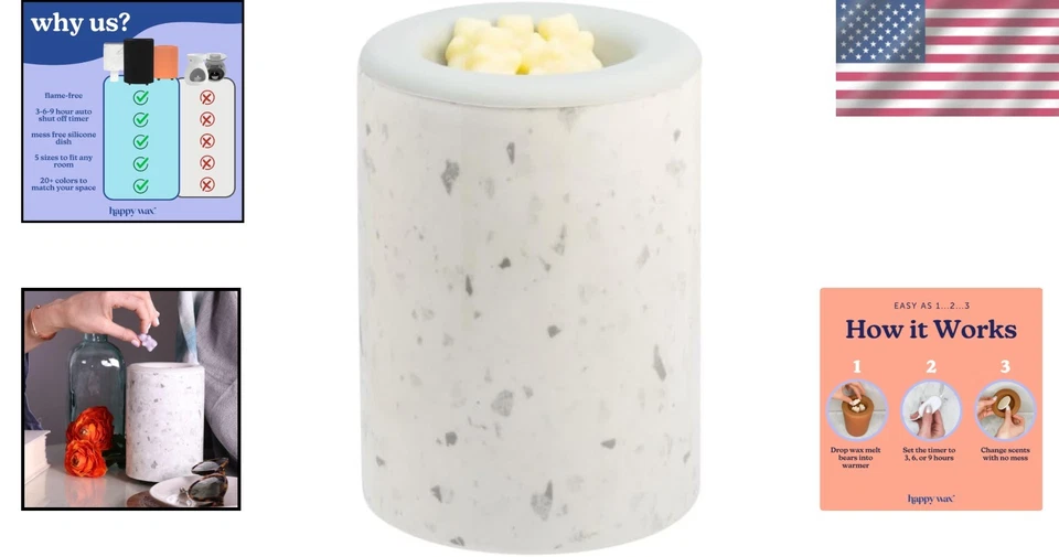 Elegant White Wax Melter - 3-6-9 Hour Timer - Image 2 of 4