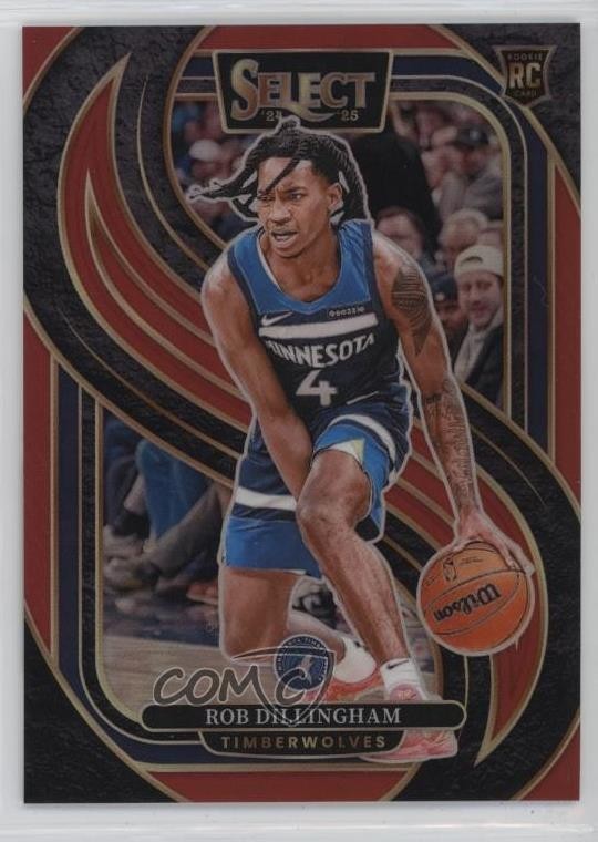 2024-25 Panini Select Premier Level Red Prizm 183/199 Rob Dillingham #187 f4k