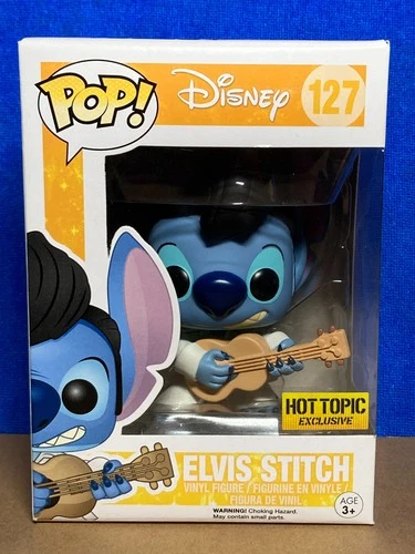 Funko POP Disney 127 Hot Topic Exclusive Elvis Stitch in Soft Protector
