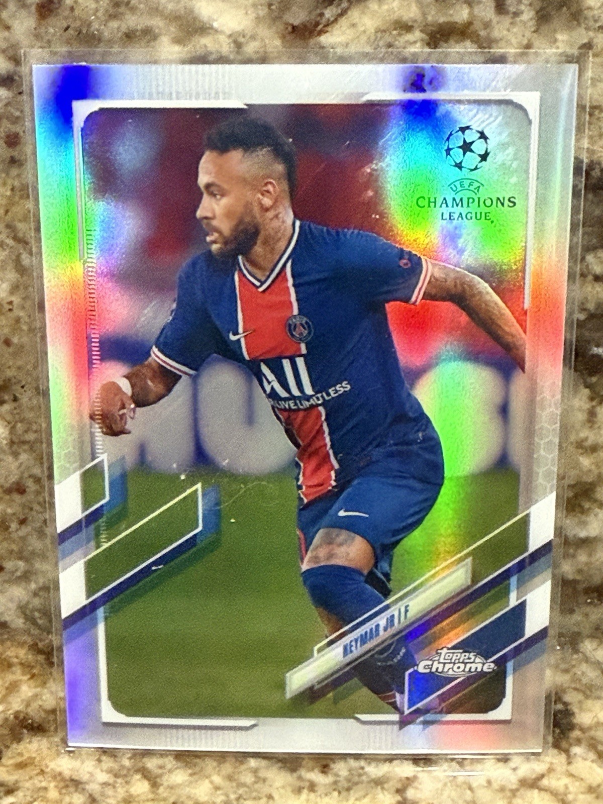 2020-21 Topps Chrome UEFA NEYMAR JR Refractor #16 - MINT