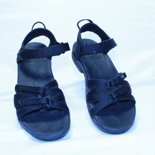 Teva Size 10 Black TIRRA Adjustable Strap Outdoor Hiking Water Sports Sandals