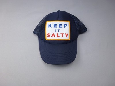 Friday Feeling Cap Unisex One Size Navy Keep It Salty Trucker Mesh Snapback