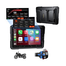 7 Inch Motorcycle CarPlay GPS Fit for BMW, 1000 Nits Bright Waterproof HD Tou...