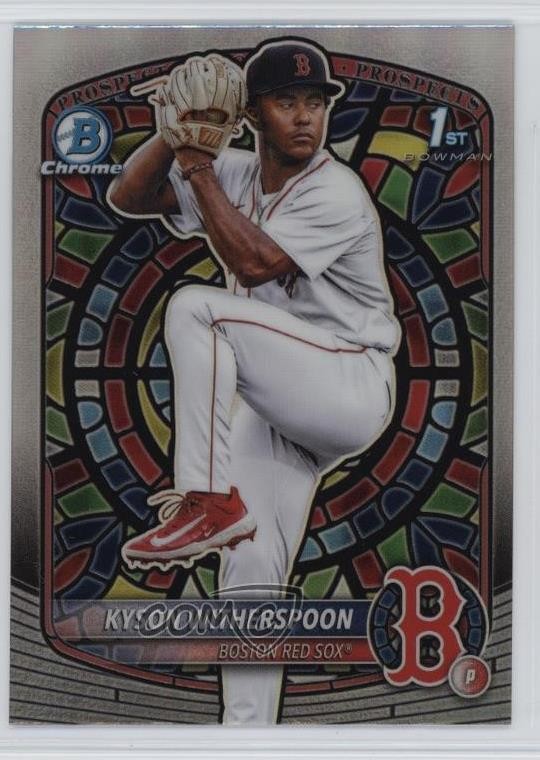 2025 Bowman Draft Chrome Etched in Glass Variation Kyson Witherspoon #BDC-29