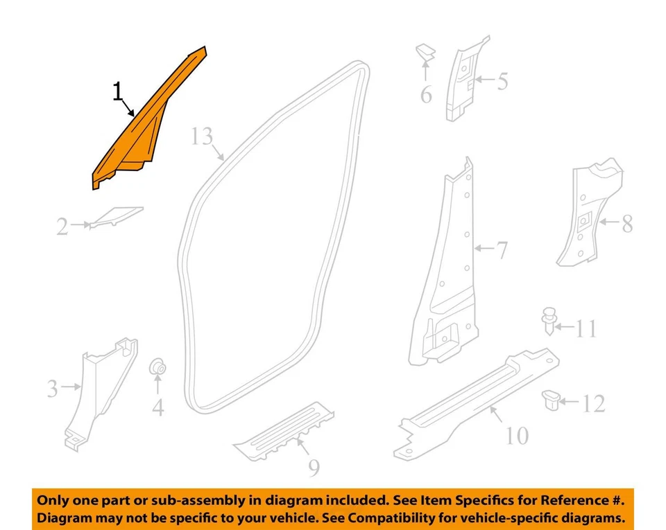Se adapta a Chevrolet City Express 2015 moldeado, con hilo SI 19316823 - NUEVO OEM Foto 2 de 3