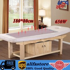 2 Zone Control Far Infrared Sauna Blanket Heater Slimming Weight Loss Detox Spa