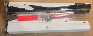 Used Semi Truck Straight Spring Loaded Mudflap Hanger Stainless 2-1/2" Spacing