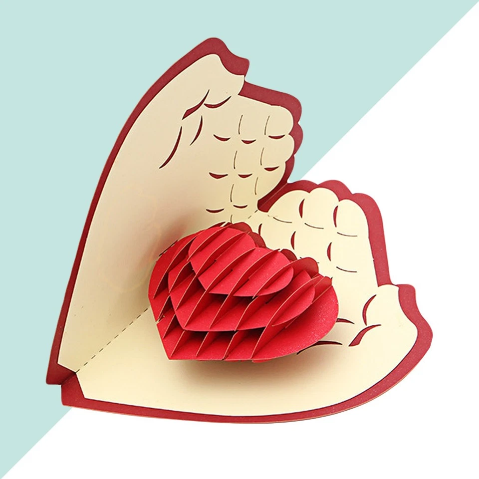 Amour 3D Cartes-cadeaux de voeux Amoureux de la mémoire Mémoire de la - Photo 3/4