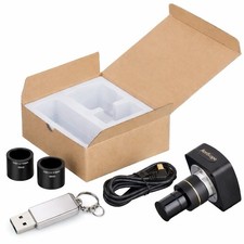 AmScope MU1000 10MP Digital Microscope Camera USB 2.0 C-Mount 40X w/ Software
