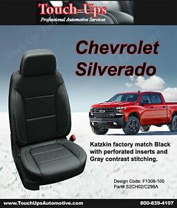 2019 2021 Chevrolet Silverado Crew Cab Lt Leather Seat Covers Black Rear Storage - 2021 Silverado Truck Seat Covers