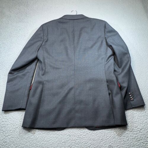 Suitsupply Suit Jacket Men 42 Gray Sienna Birds Eye Wool Blazer Sport Coat - Picture 2 of 18
