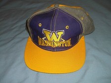 WASHINGTON HUSKIES snapback cap hat 3 tone NCAA UW baseball