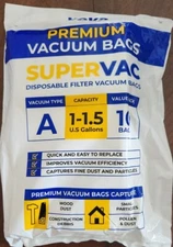 VEVA Premium SuperVac Vacuum Bags Type A 10 Pack 