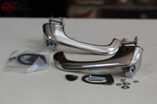 64-77 Ford Bronco Outer Chrome Push Button Door Handles Right Left Side Pair New