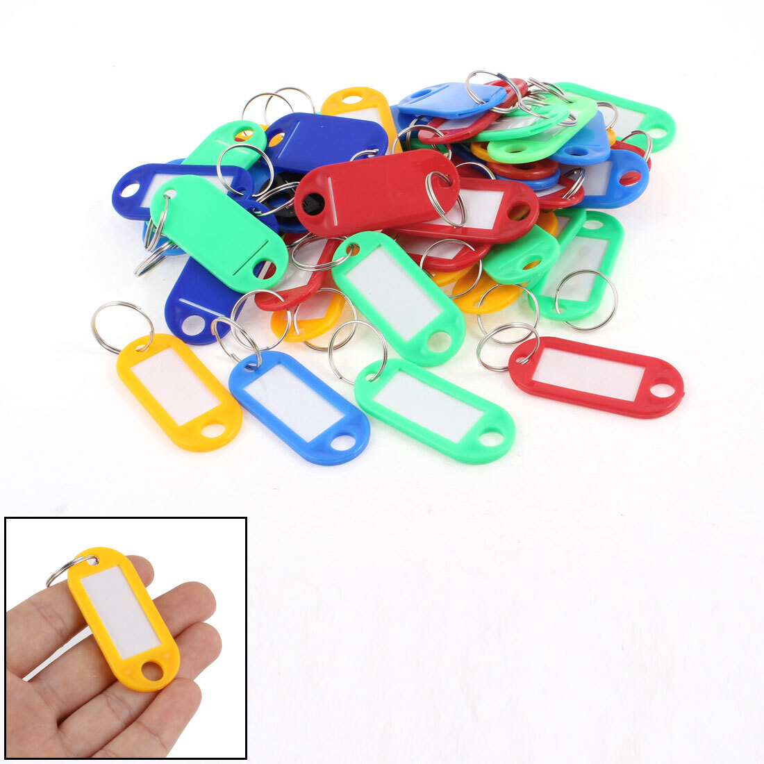 50pcs Portaclips Coloridos detalles personales de plástico Mochila Ornamento