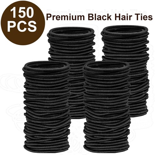 150 Thick Hair Ties Elastics Ponytail Holders Elastic Bands Bulk Lot Wholesale - Picture 4 of 9