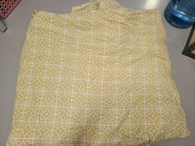 Crate & Barrel ''Taza - Yellow/White'' Full/Queen Duvet 