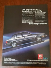 1987 1988 1989 1990 1991 Dodge Shadow Shelby Csx Turbo 5 Speed 2.2 2.5 2 Door