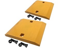 2 Bolt-on Loader Bucket Segments w Bolts, 132-4715, Fits CAT 950G & 962G Loaders