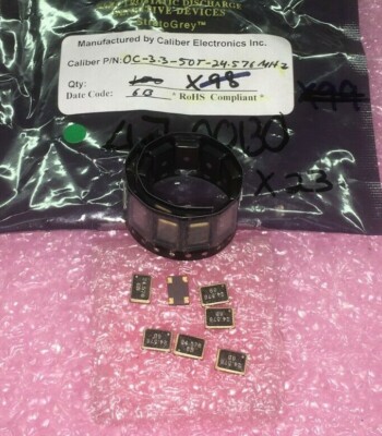 (11 PIECES) OC-3.3-50T-24.576MHZ, CRYSTAL OSCILLATOR CLOCK, 24.576MHZ HCMOS