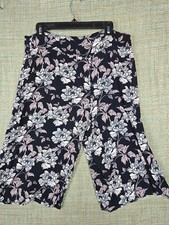 Signature Studio Womens Pants Capri Large L B...