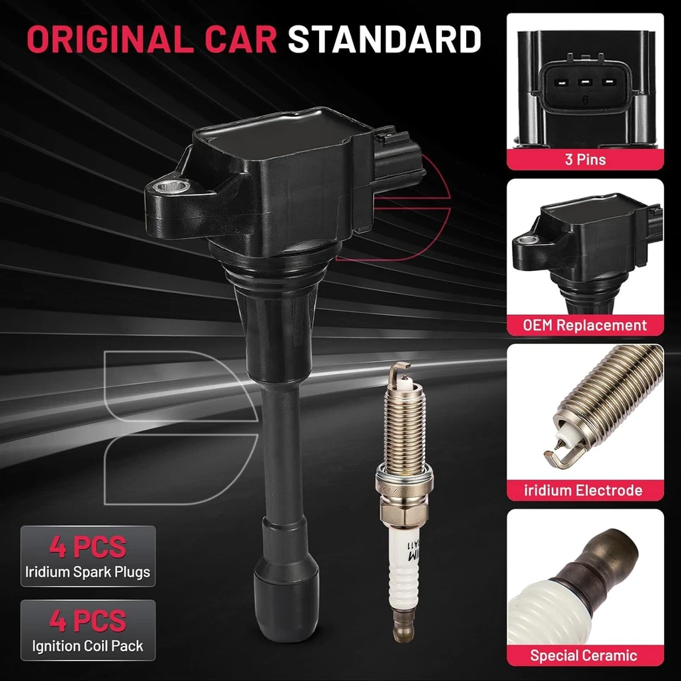 Комплект из 4 катушек зажигания и свечей зажигания для Chevrolet City Express 2,0 л 2015-2018 годов выпуска - Изображение 2 из 4