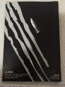 Missile Command 3D manual Atari Jaguar 