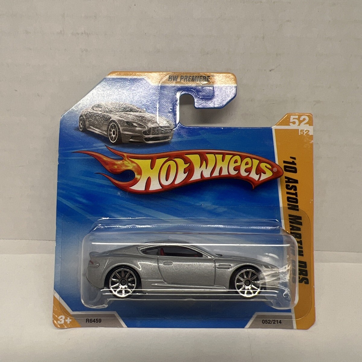 Hot Wheels HW Premiere 2010 Aston Martin DBS Silver #52/214 Short