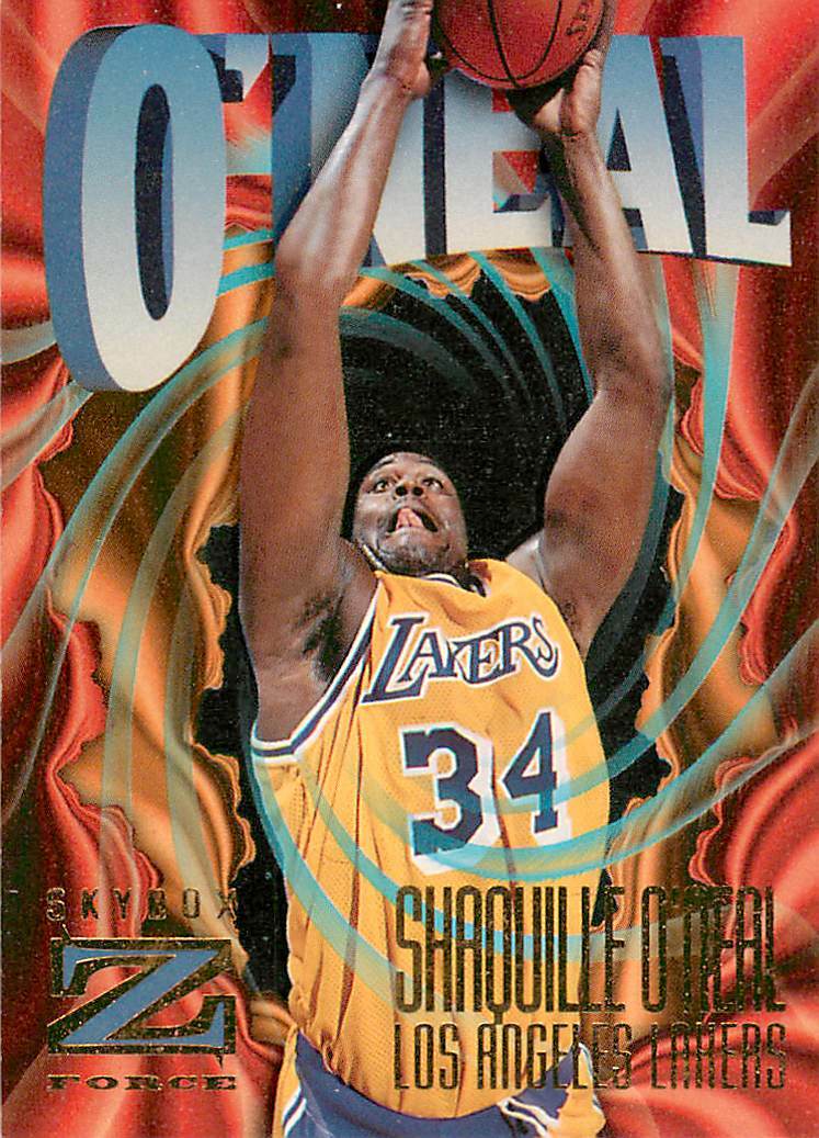SHAQUILLE O'NEAL 1995-96 Skybox Z-Force #114 Lakers | eBay