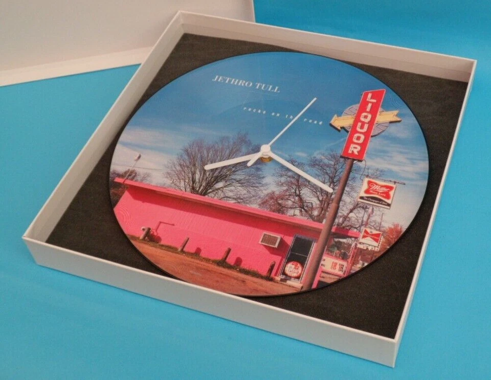 JETHRO TULL WALL CLOCK Vinyl Record Upcycled Original Picture Disc  12P154 12" - Image 3 of 4