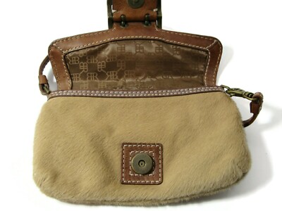 Pochette / Pouch En Cuir Banana Republic - Rose - Fermeture Zippée - Taille Moyenne - Occasion
