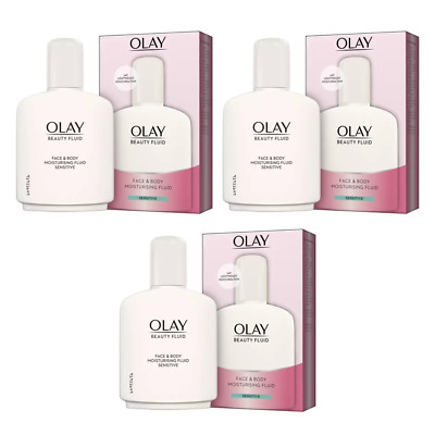 Olay Beauty Fluid Face And Body Sensitive Moisturiser 200ml - 3er Pack