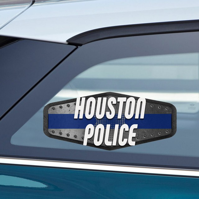 HOUSTON POLICE Police Cop Sticker Decal 3x7.5 inc eBay