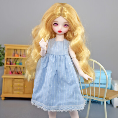 12 Zoll Mädche Puppe und Curly Perücke Kleid Schuhe Alle enthalten BJD Spielzeug