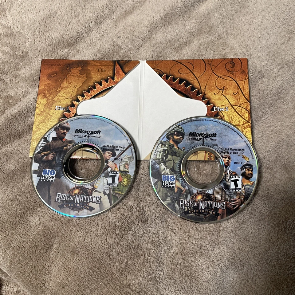 Rise Of Nations Gold Edition PC Video Game 2-Disc Microsoft 2004 Disks And Book - Image 2 of 4