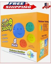Scrub Daddy Colors Flex Texture Scrubber Sponges, 8 Pack