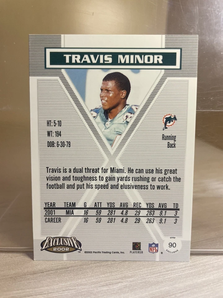 2002  Pacific Exclusive #90 Travis Minor - Image 2 of 2
