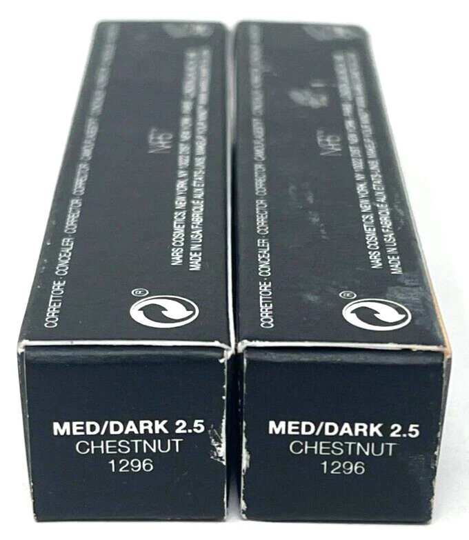 (2) Corrector NARS nuevo en embalaje 0,07 oz cada uno mediano/oscuro 2,5 castaño 1296 Foto 3 de 3