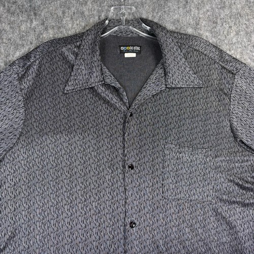 Vintage BC Ethic Shirt Men's XL Three Star Knits Club Dance Disco Short Sleeve - Picture 4 of 9