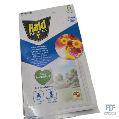 Raid Essentials Piege A Mouches Et Mouches A Fruits - Sticker Fenetres Soleil Bo