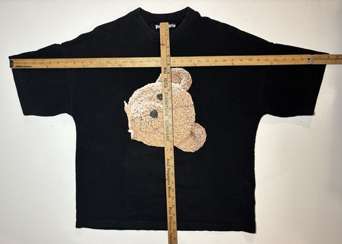 Palm Angels Teddy Bear Head Boxy Tee Shirt Men’s Large Black - Picture 7 of 10