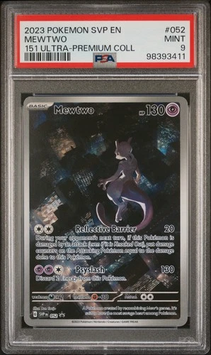 2023 POKEMON SVP EN-SV BLACK STAR PROMO 151 ULTRA-PREM COLL #052 MEWTWO PSA 9