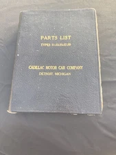 1915-22 Cadillac Type 51-59 V8 Parts List,Illustrations, Interchange #s & Prices