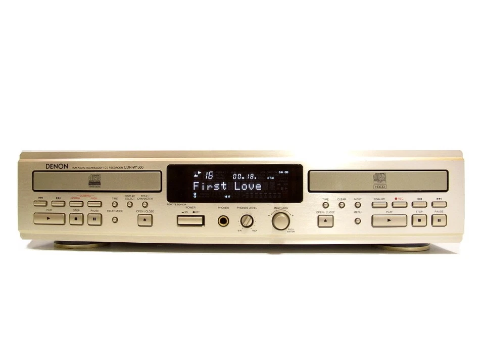 Denon CDR-W1500 Dual Deck CD Recorder Used Audio Player - Image 2 of 4